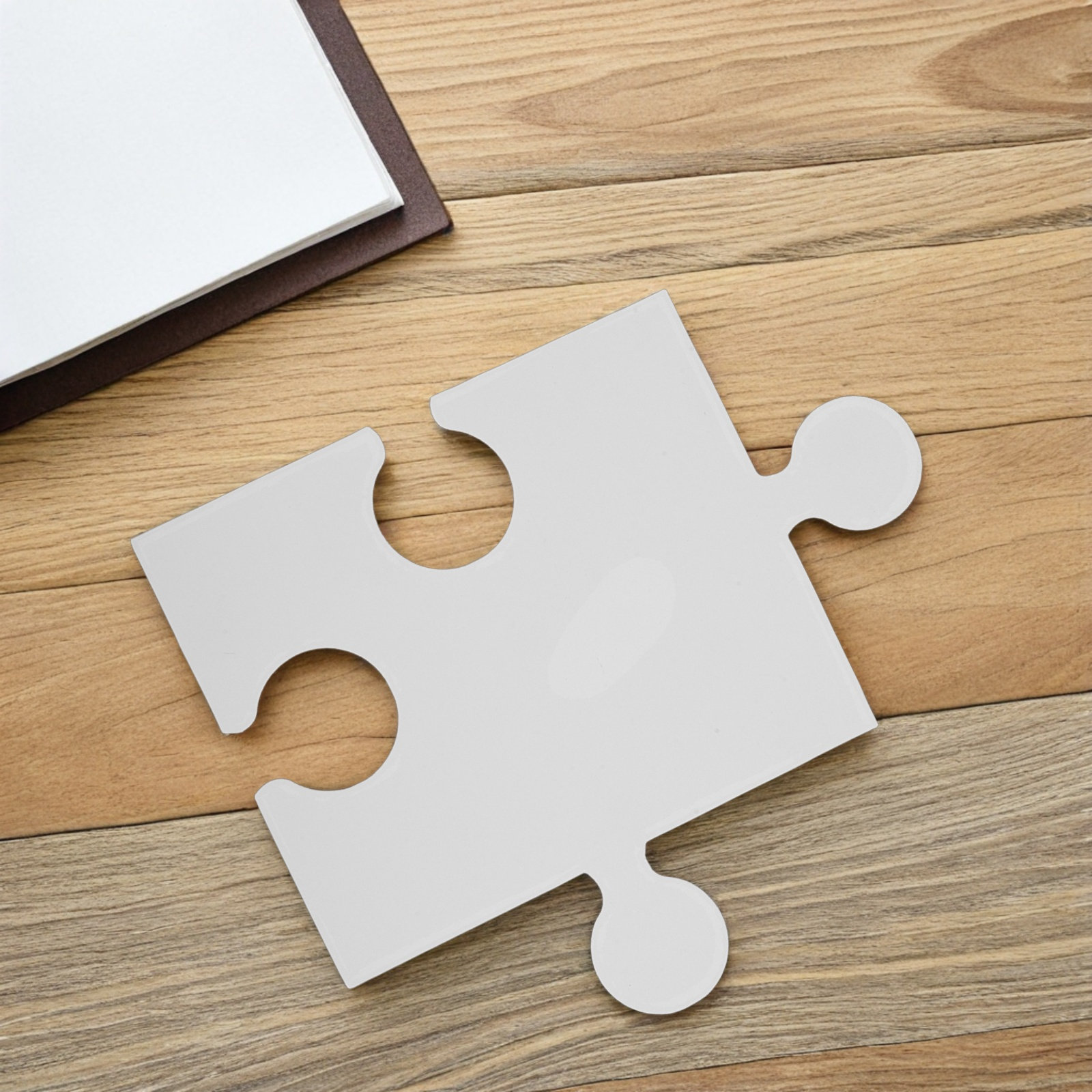 Puzzle Blank White - 60 Stück große weiße leere Puzzleteile