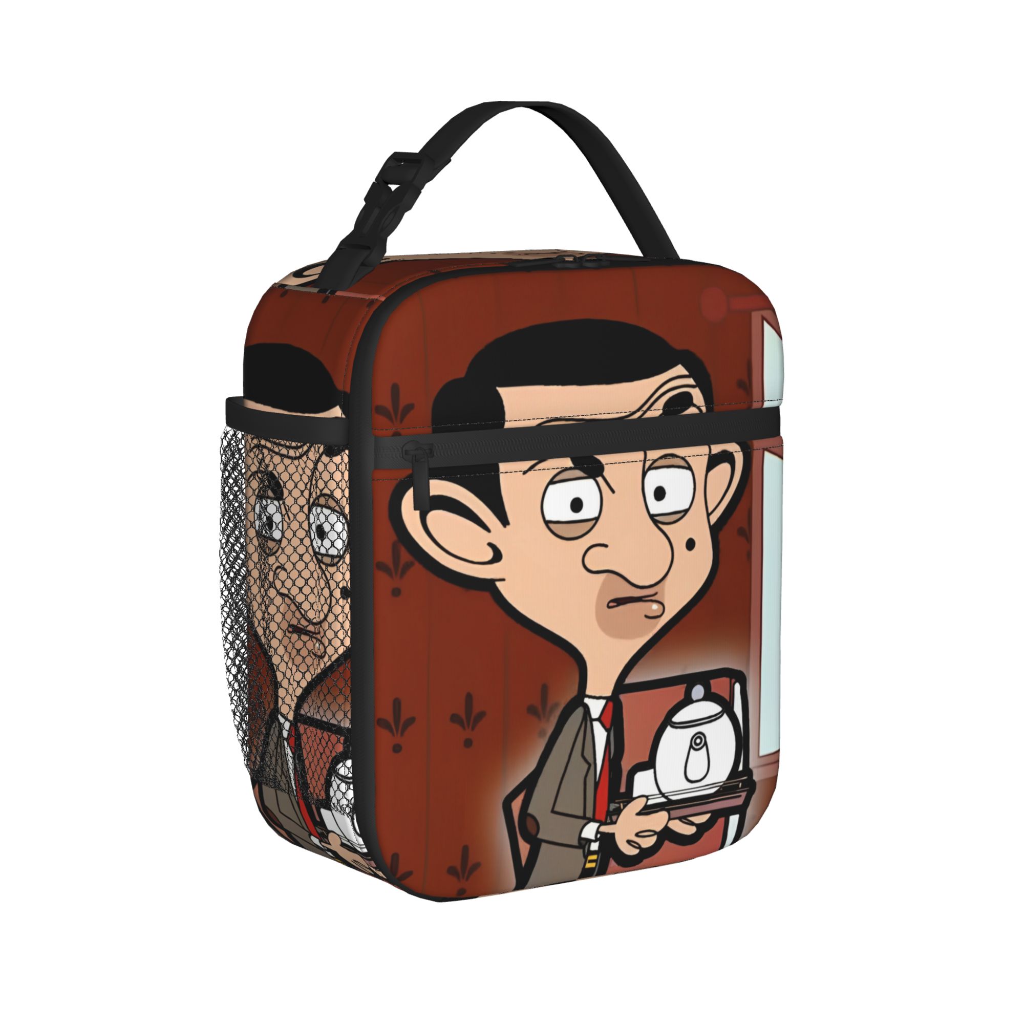 Tote Bag Sublimation - Mr Bean Isolierte Lunchtaschen, Kühltasche, wiederverwendbar,
