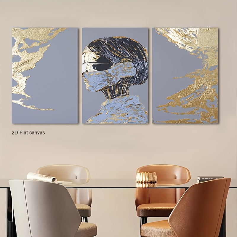 Canvas Wrap Ready - Rahmenlose Leinwand 3-teilig - Gerahmte VR-Figur
