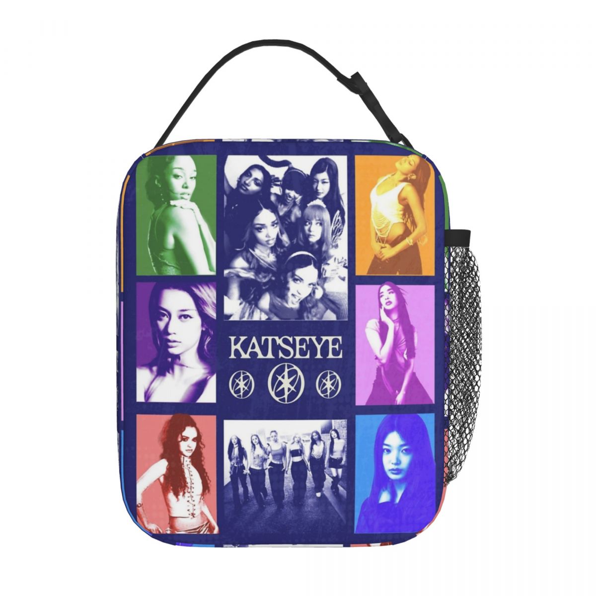 Tote Bag Sublimation - Katseye Poster Isolierte Lunchtaschen Tragbarer Kpop-Lunchbehälter