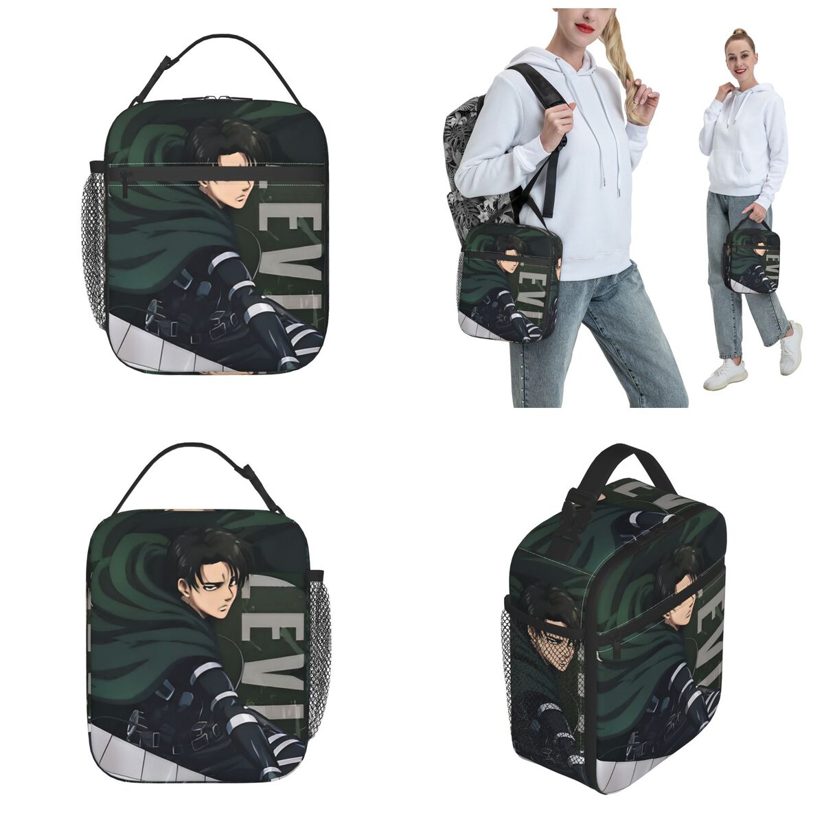 Levi Ackerman AOT Manga Isolie – Tote Bag Sublimation Bewertung und Preis