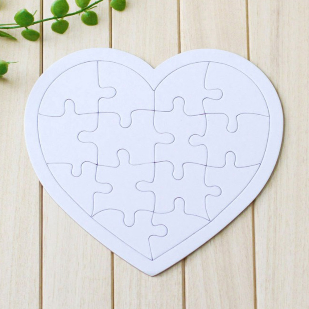 4 Stück Leere Puzzles für Kind – Puzzle Blank White Bewertung und Preis