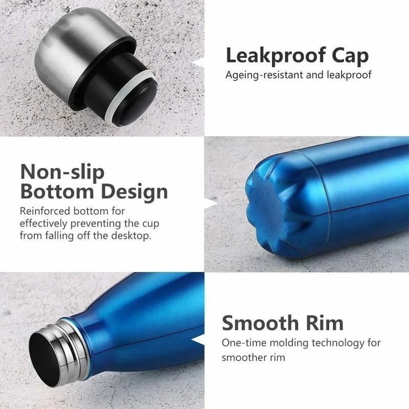 350/500/750/1000 ml isolierte  – Water Bottle Blank Bewertung und Preis