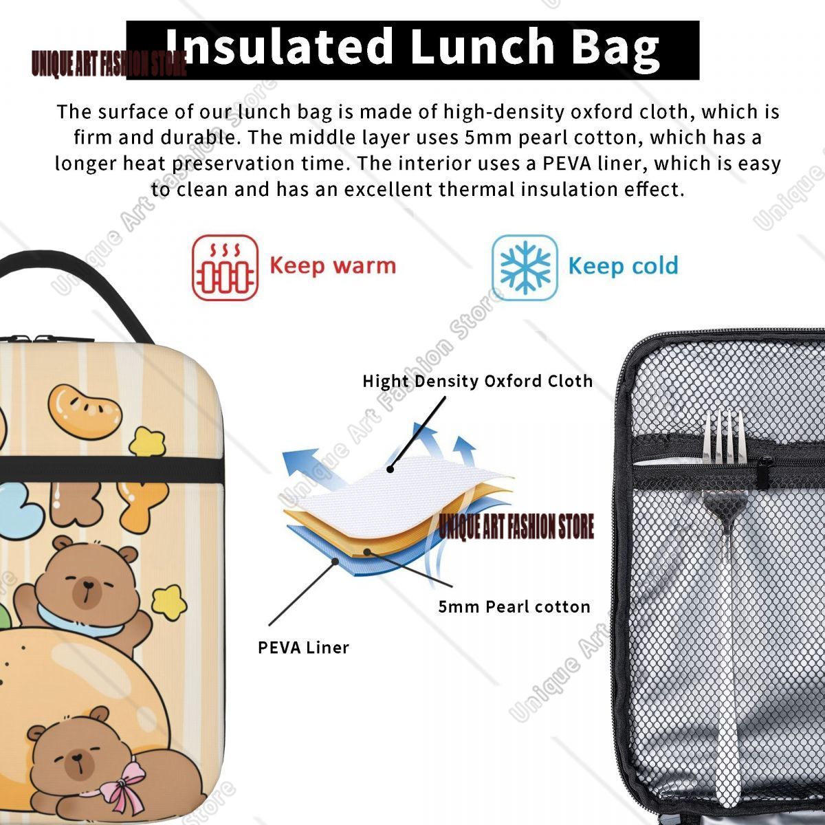 Niedliche isolierte Lunchtasch – Tote Bag Sublimation Bewertung und Preis